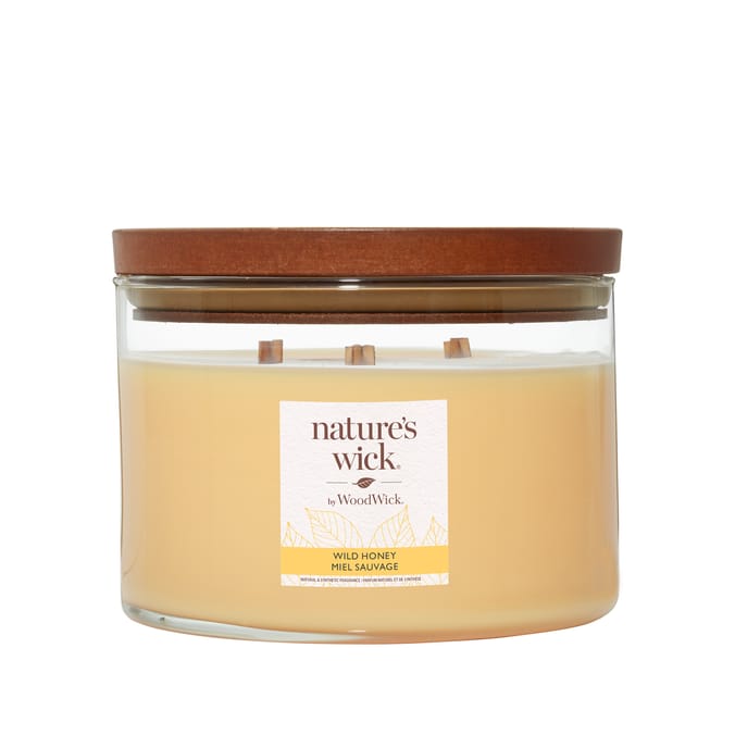 Nature's Wick 3 Wick Candle - Wild Honey