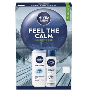 Nivea Men Feel The Calm Sensitive Shower & Deodorant Duo Gift Set