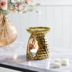 Mirrored Oil Burner x2 Gold