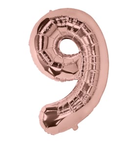 Lets Party Rose Gold Foil 9 Balloon