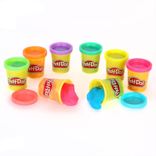 PlayDoh Neon/Rainbow 8 Pack Home Bargains