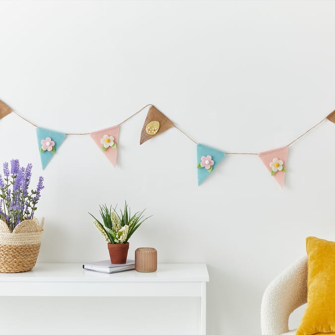 Happy Easter Easter Bunting - Flowers