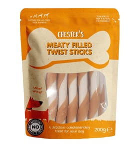 Chester's Meaty Filled Twist Sticks 200g