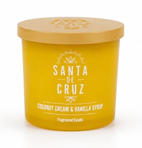 Santa De Cruz Scented Candle Jar 350g - Coconut Cream & Vanilla Syrup