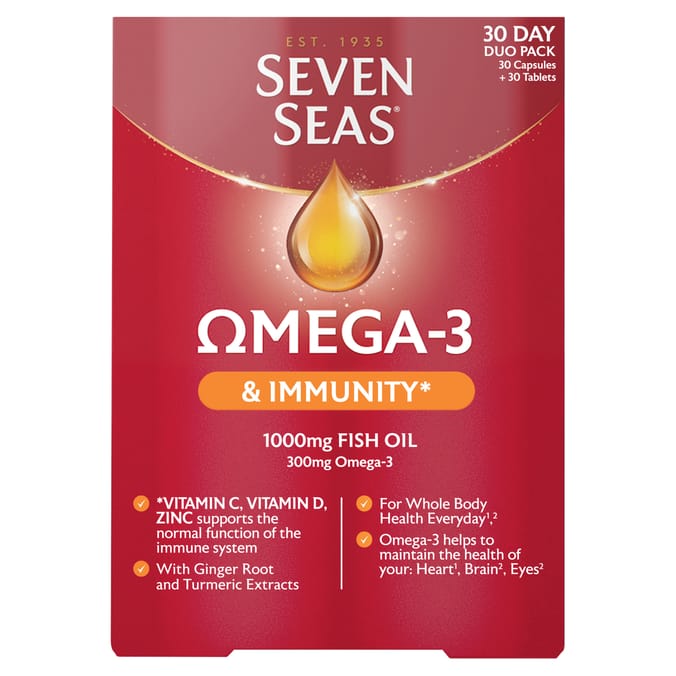 Seven Seas Omega-3 Fish Oil & Immunity 30 Day Duo Pack