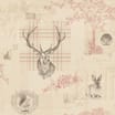 Richmond Wallpaper 98010 - Cranberry/Linen