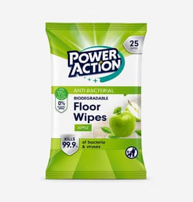 Power Action XL Antibacterial Floor Wipes 25s x2