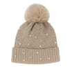 Originals Winter Ladies Beaded Pom Pom Hat