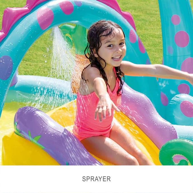 Intex Dinoland Play Centre Inflatable Kids Pool with Slide