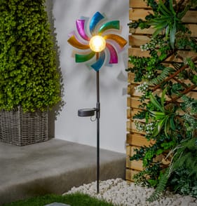  Firefly Solar Light Co Wind Spinner Stake Light - Multicolour