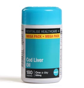Revitalise Health+ Cod Liver Oil: 180 Capsules