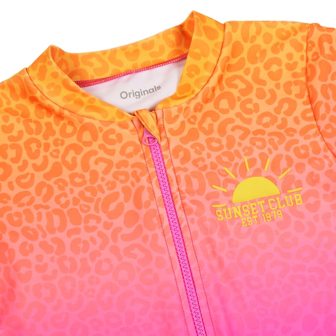 Originals Long Sleeved Leopard Swimsuit