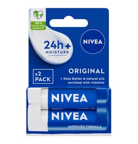Nivea Original Duo Pack Lip Balm 9g