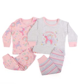 Pure Baby Pink Baby Pyjama Set 2 Pack - 9-12 Months