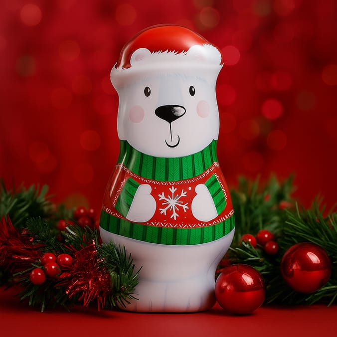 Christmas Giant Character Filled Biscuit Tin 135g