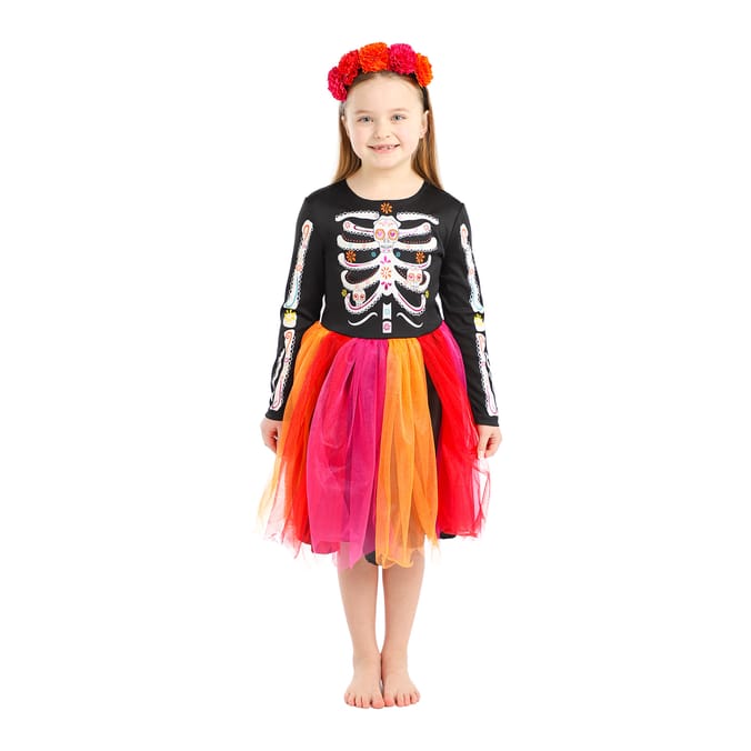 Hallow Scream Girls Day of the Dead Costume
