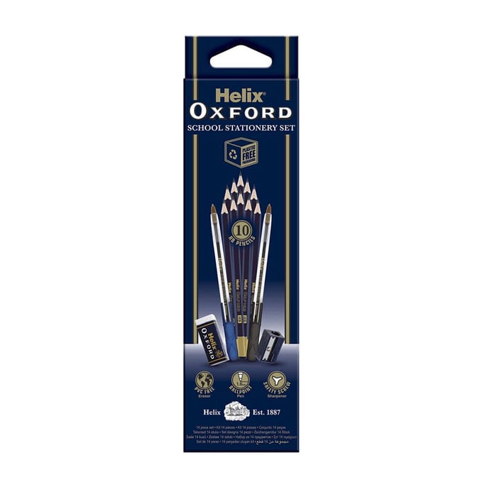 Helix Oxford School Stationery Set