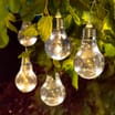 Firefly Solar Light 10 Light Bulb String Lights