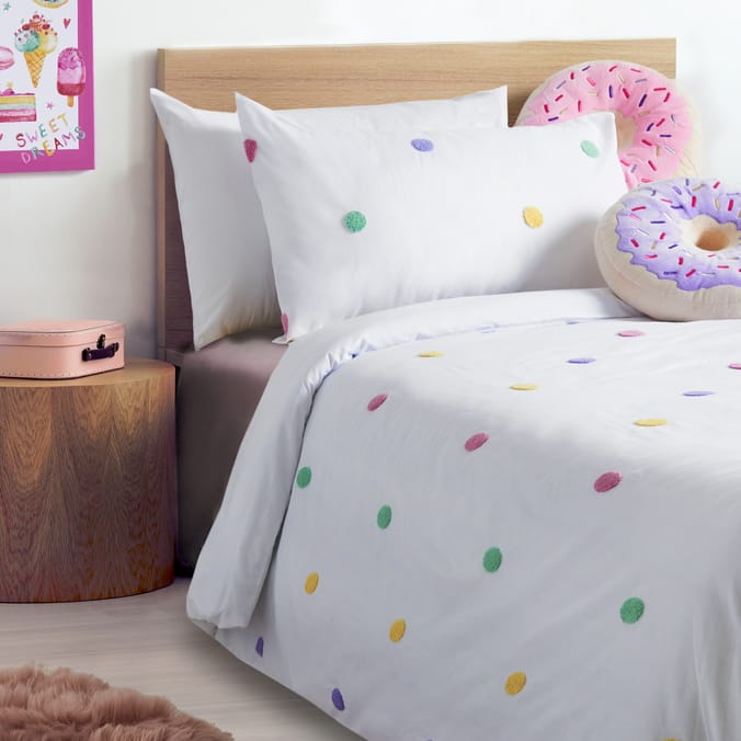 Tufted Pompom Duvet Set