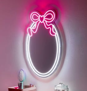The Lifestyle Edit Neon Light Up Mirror 