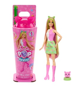 Barbie Pop Reveal Shakes Series Doll & Accessories Set - Scented Cute Kitten Fashion Doll