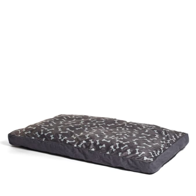 MyPets Large Plush Bed Bones Print