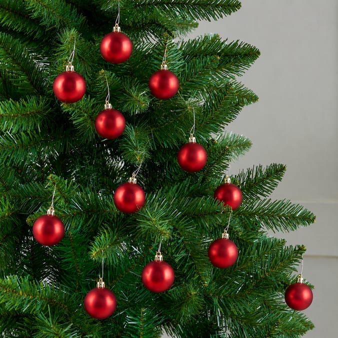 Festive Feeling 4cm Christmas Baubles 24 Pack