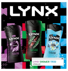 Lynx Body Wash Trio Gift Set 3 Piece 