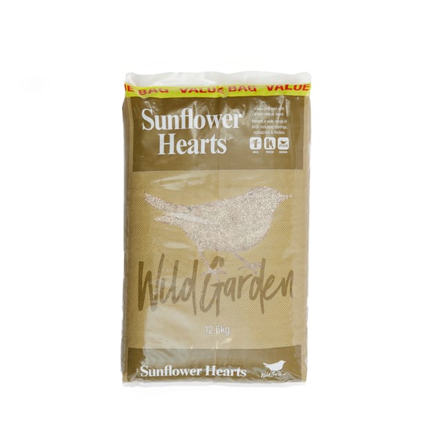 Wild Garden Sunflower Hearts 12.6kg Home Bargains