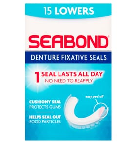 Seabond Denture Fixative Seals Lowers 15's