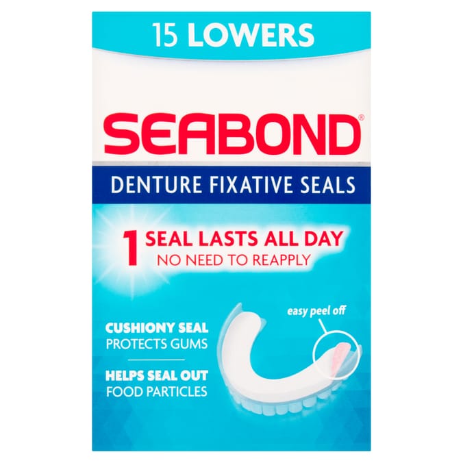 Seabond Denture Fixative Seals Lowers 15's