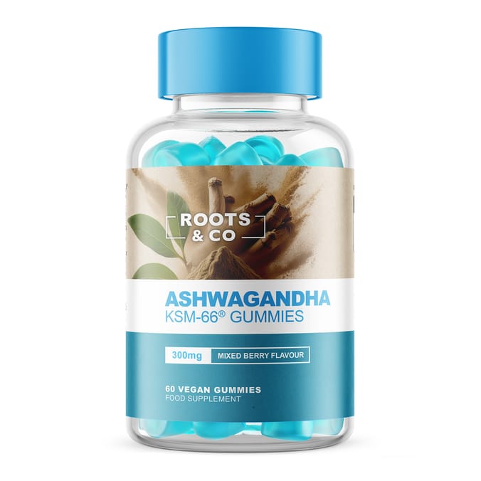 Roots & Co Ashwagandha KSM-66 Vegan Gummies 60s - Mixed Berry