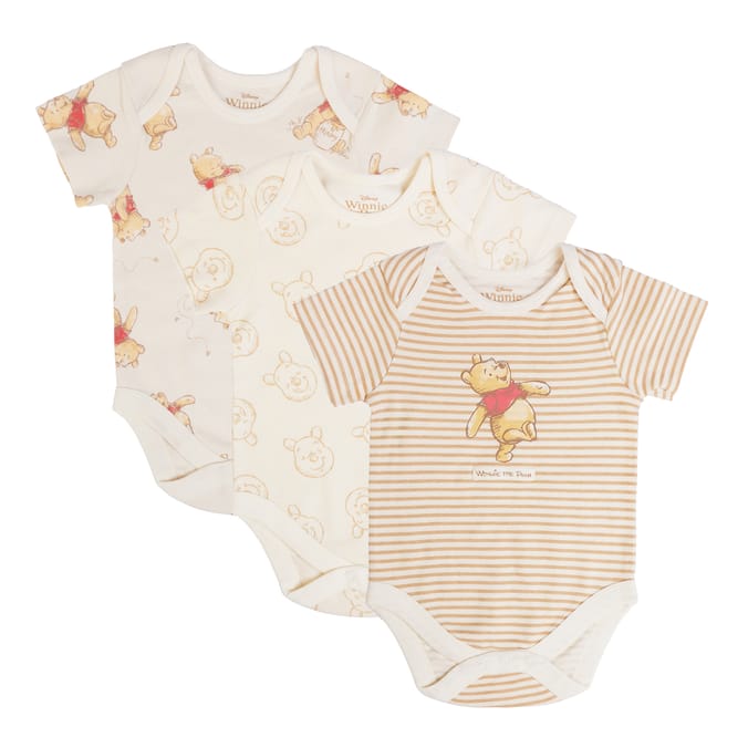 Winnie The Pooh Bodysuits 3 Pack