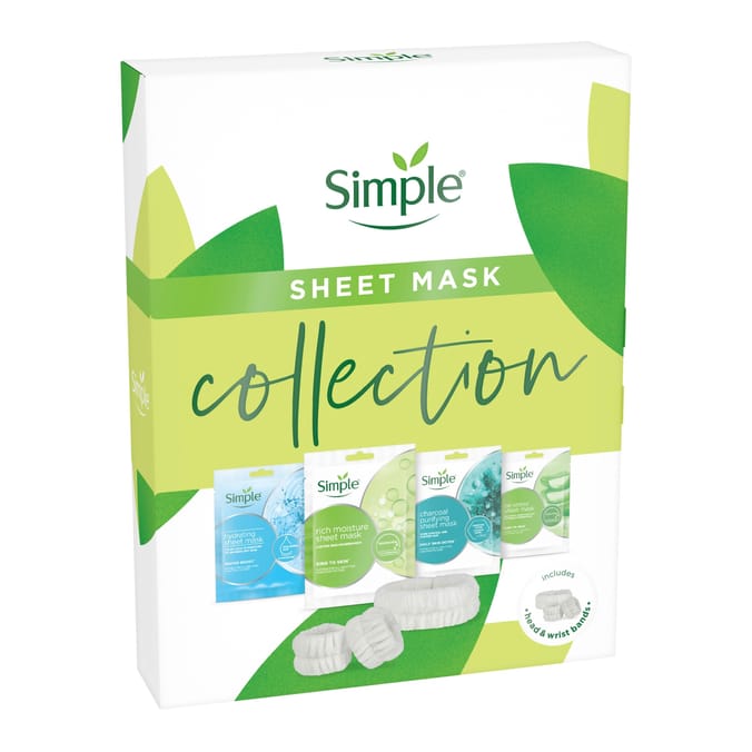 Simple Sheet Mask Collection Moisturising Gift Set