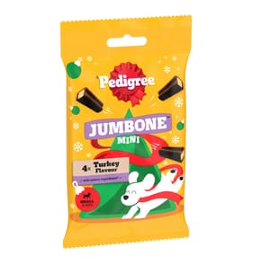 Pedigree Christmas Jumbone 4 Chews Small Dog Treat 160g - Turkey Flavour