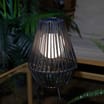 Firefly Black Circle Bulb Rope Lantern