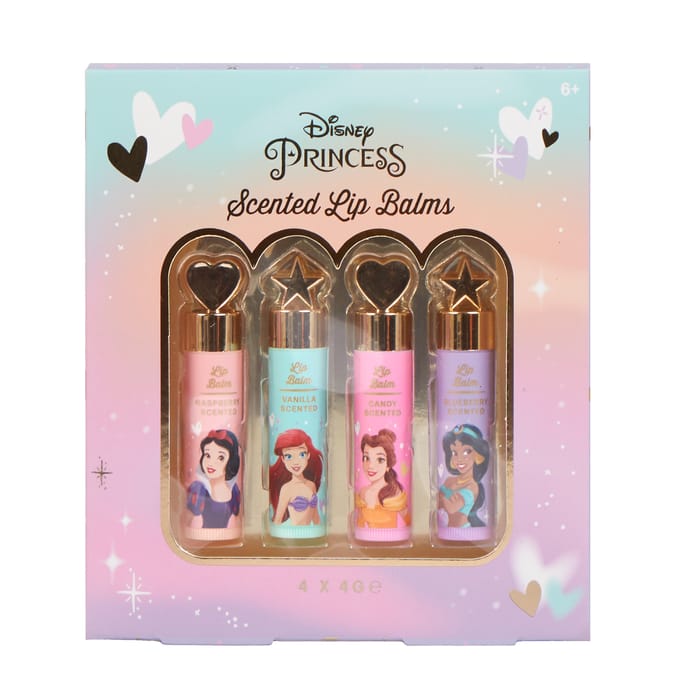 Disney Princess Scented Lip Balms 4 Pack