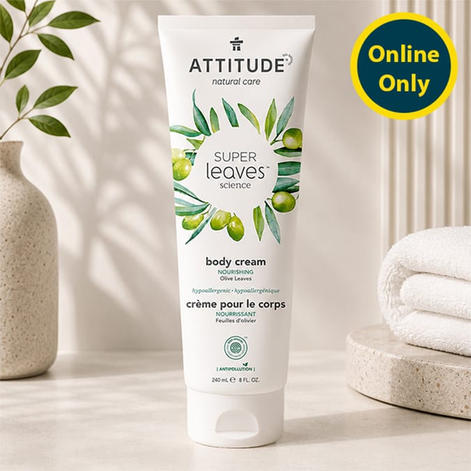 Attitude Natural Care Nourishing Olive Leaves Body Cream 240ml