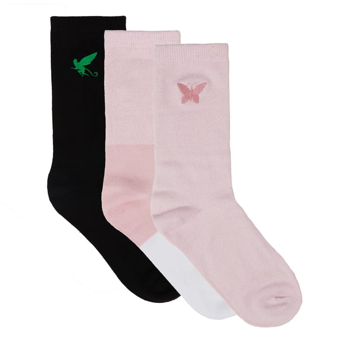 Wicked Boot Crew Socks 3 Pack - Size 4-10