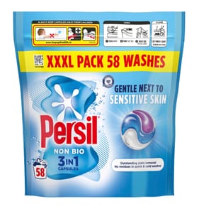 Persil 3 in 1 Washing Capsules Non Bio 58 washes