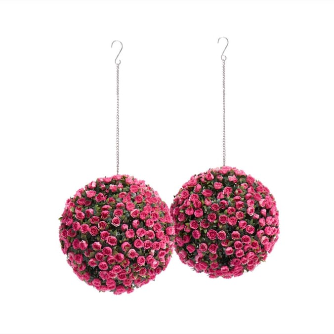Jardin Medium Rose Ball 2 Pack
