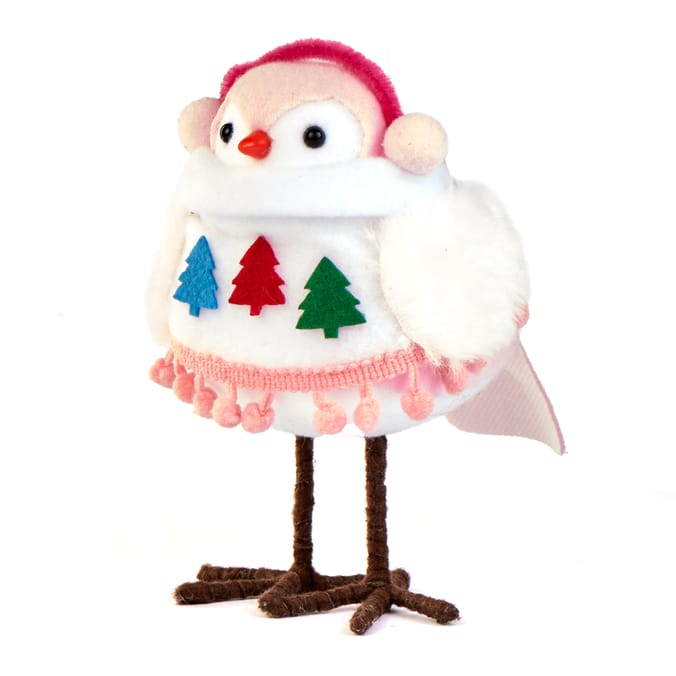Joyful Plush Bird Decoration 