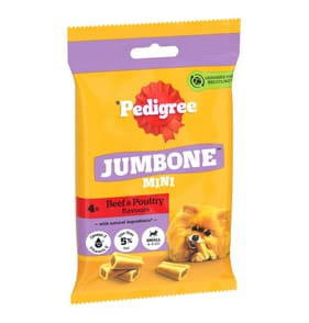 Pedigree Jumbone Mini Small Dog Treats 4 Chews - Beef and Poultry