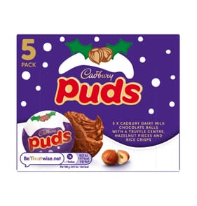 Cadbury Dairy Milk Chocolate Puds 5 Pack Multipack 175 g