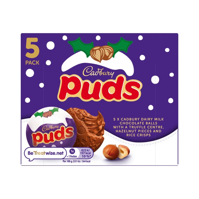Cadbury Dairy Milk Chocolate Puds 5 Pack Multipack 175 g