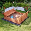 Liberty House Toys Kids Sandpit With Seating And Cover