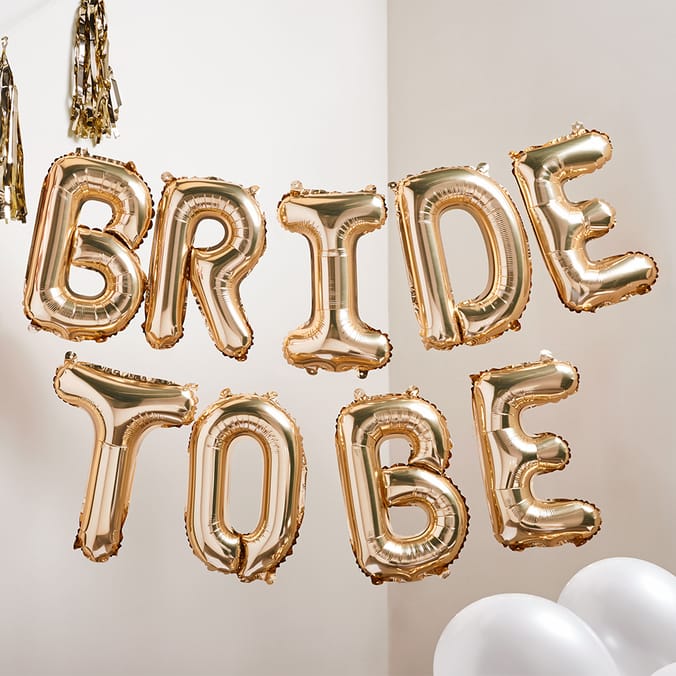 Bride Squad Giant Foil Balloon Bunting