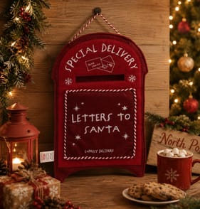 Sleigh Bells Hanging Mailbox Sign