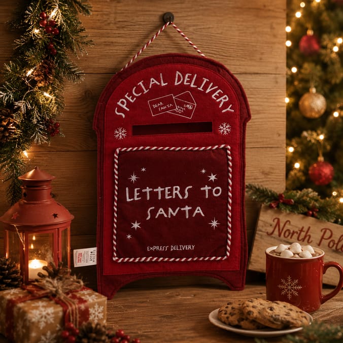 Sleigh Bells Hanging Mailbox Sign