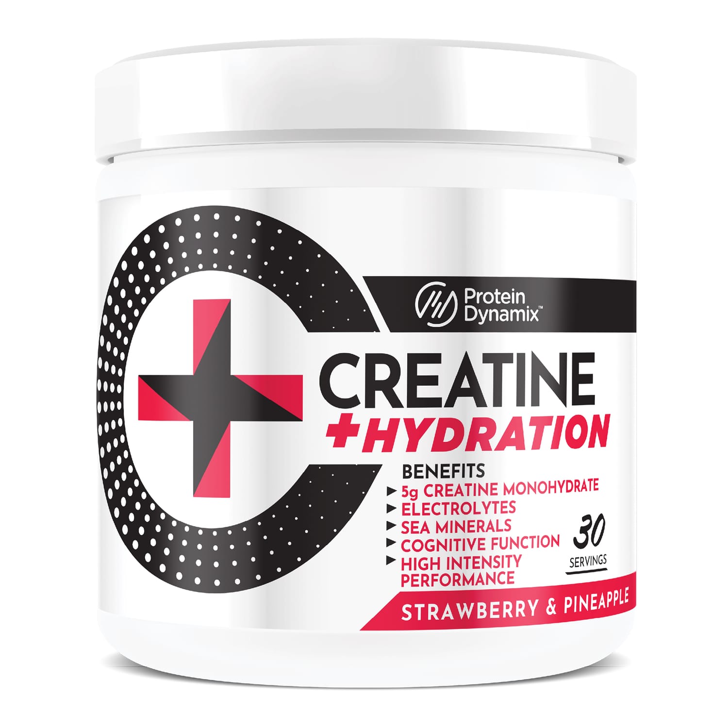 Protein Dynamix Creatine + Hydration Powder 360g - Strawberry ...
